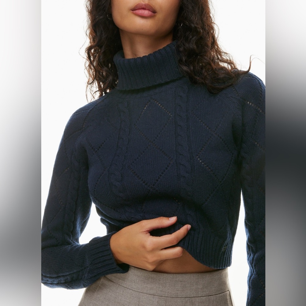 Aritzia Sunday Best Wool Blend Crop Sweater